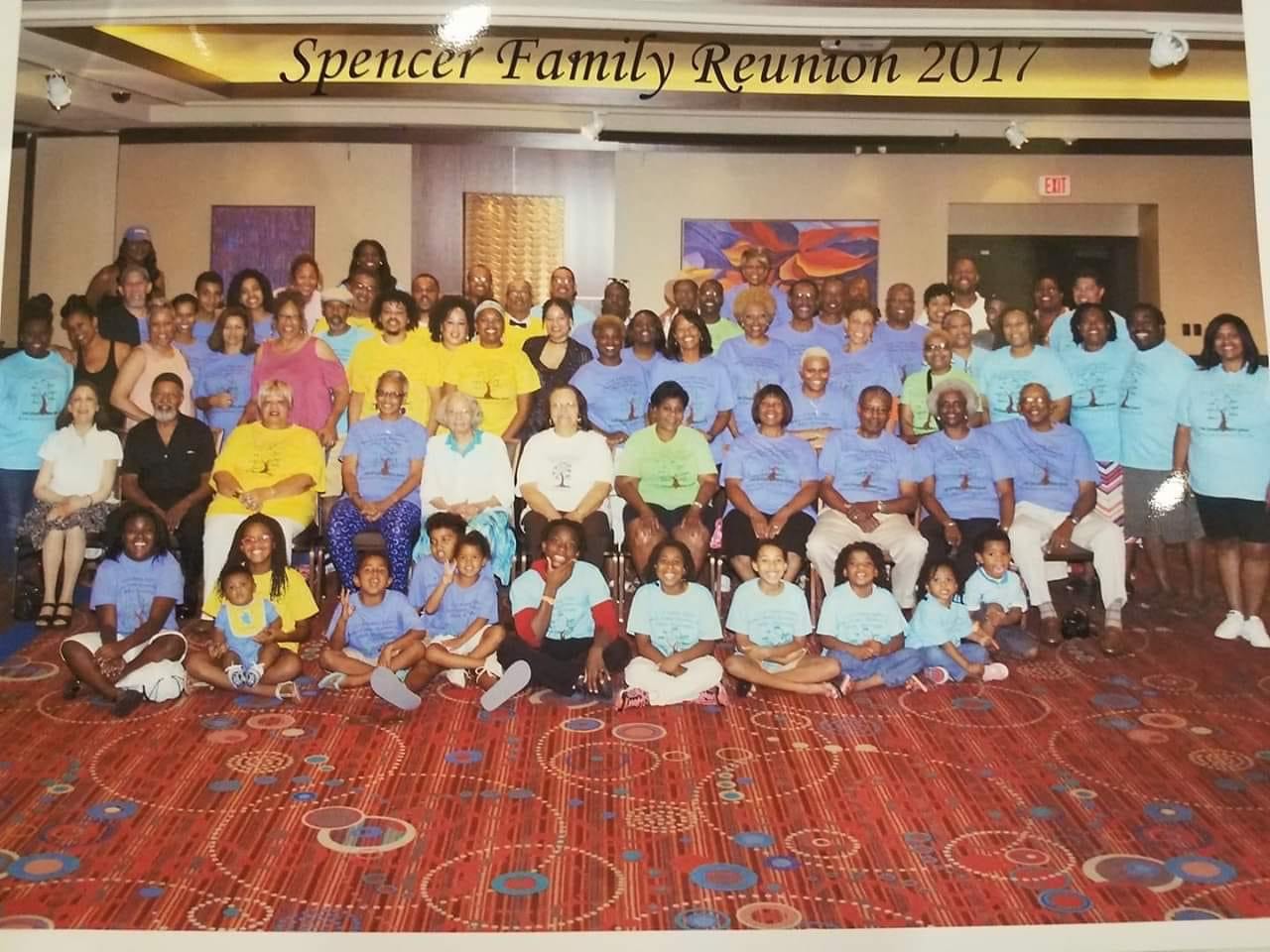 Group photo from the 2017 Spencer Family Reunion